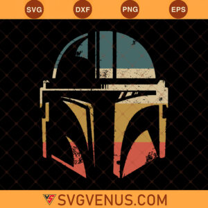 Bounty Hunter Helmet Svg, Mandalorian Helment Svg, Star Wars Svg