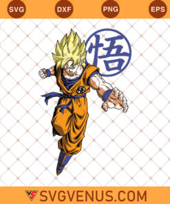 Goku Super Saiyan Svg, Son Goku Svg, Son Goku Layer, Dragon Ball Z Svg