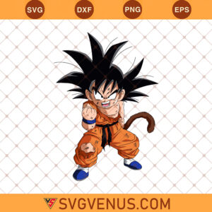 Goku Svg, Kid Goku Svg, Goku Chibi Svg, Goku Clipart, Goku Silhouette