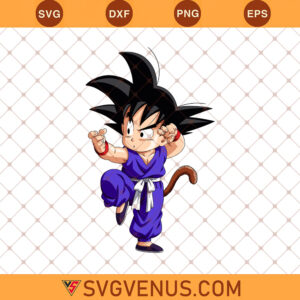Kid Goku Svg, Goku Dragon Ball Z Svg, Goku Clipart, Goku Silhouette