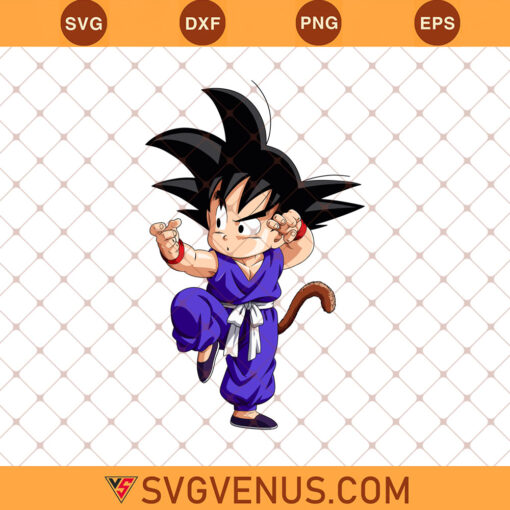 Kid Goku Svg, Goku Dragon Ball Z Svg, Goku Clipart, Goku Silhouette