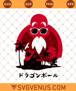 Master Roshi Kame House Dragon Ball Z SVG, Dragon Ball Z SVG, Master Roshi SVG