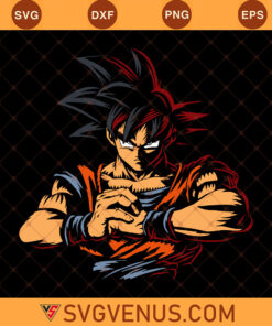 Son-Goku-Svg,-Son-Goku-Layer,-Son-Goku-Clipart,-Son-Goku-Silhouette