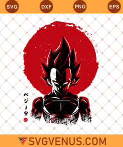 Vegeta Svg, Vegeta Dragon Ball Z Svg, Vegeta Clipart, Vegeta Silhouette